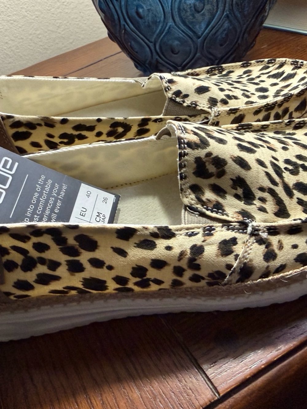 Hey Dudes Lepard print. Brand new